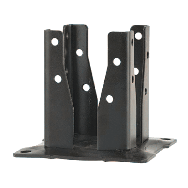 Pied de poteau rainuré 4 côtés AG527PB photo du produit visuel_1 2XL