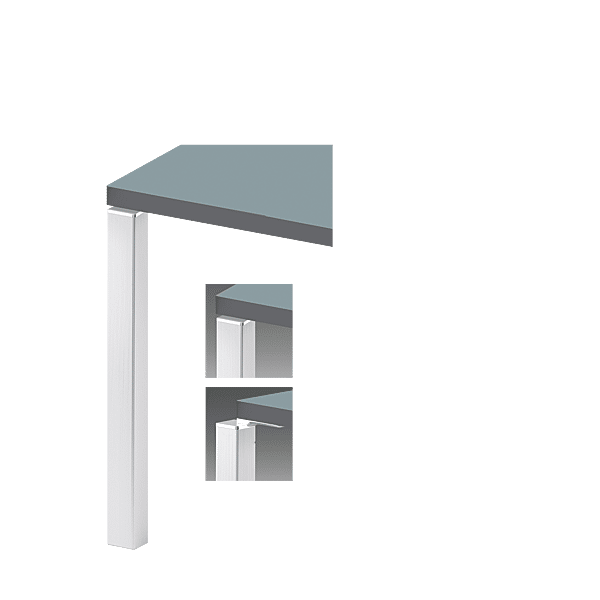 Pied de table carré décalé photo du produit visuel_1 2XL