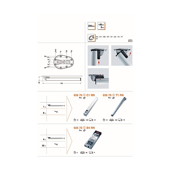 Pied de table rabattable 65670 photo du produit visuel_1 2XL