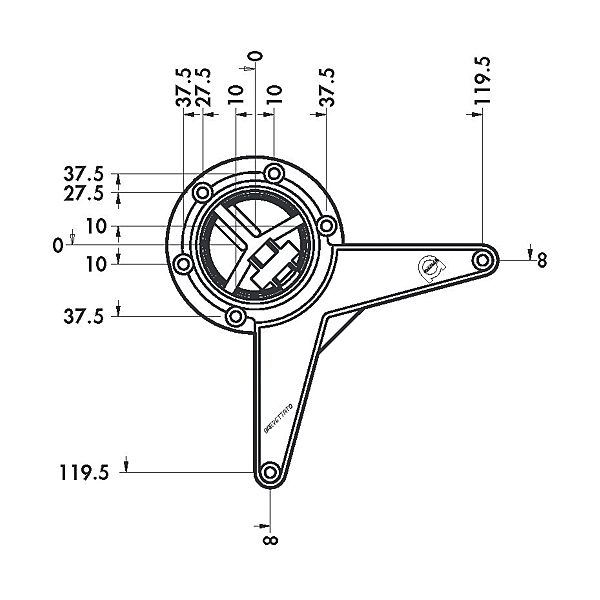 Pied de table photo du produit visuel_1 2XL