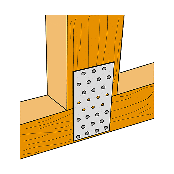 Plaque d'assemblage lisse perforée photo du produit visuel_1 2XL