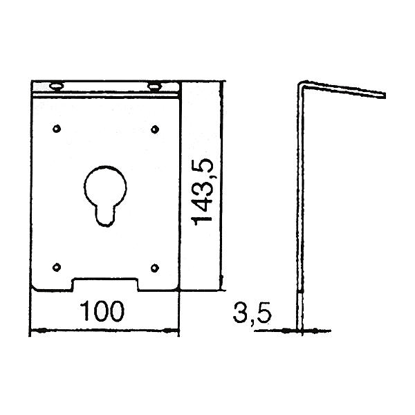 Plaque de fixation P41080/003 photo du produit visuel_1 2XL