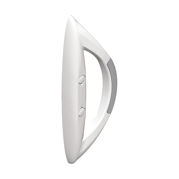 Poignée butée double manœuvre fixe blanc 9005S photo du produit visuel_1 2XL