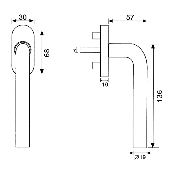 Poignée de fenêtre Margaux photo du produit visuel_1 2XL