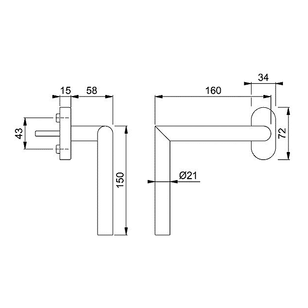 Poignée de fenêtre PMR Amsterdam photo du produit visuel_1 2XL