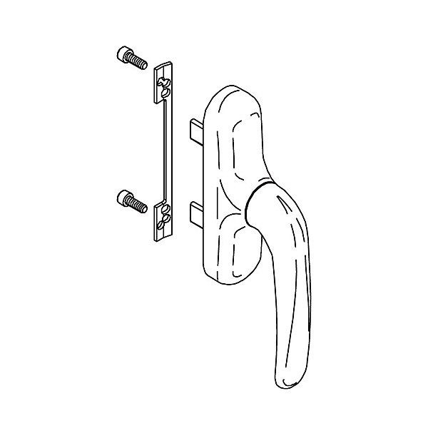 Poignée de fenêtre Prima OF photo du produit visuel_1 2XL