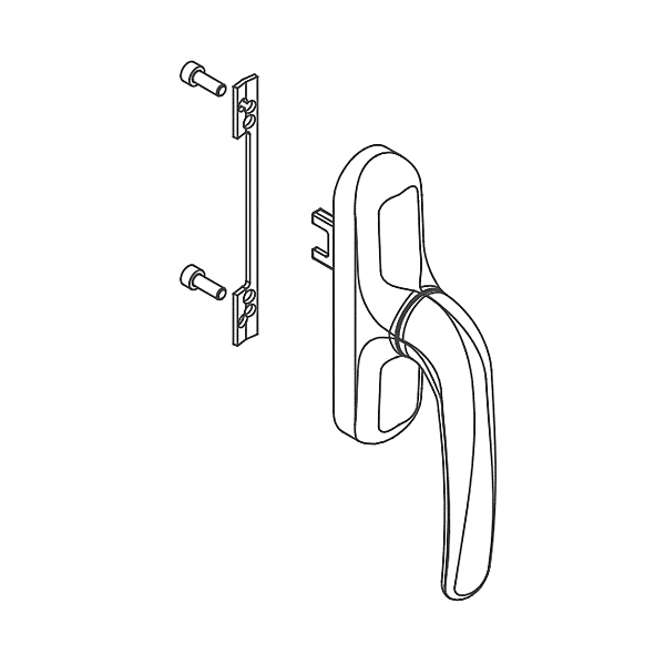 Poignée de fenêtre standard Prima photo du produit visuel_1 2XL