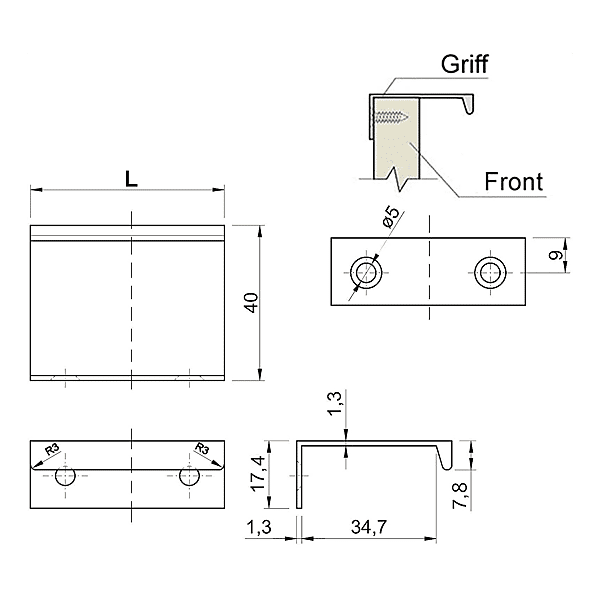 Poignée de meuble Blankett Jane photo du produit visuel_1 2XL