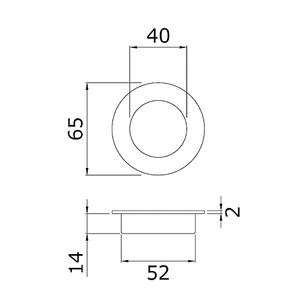 Poignée de meuble cuvette ronde photo du produit visuel_1 2XL