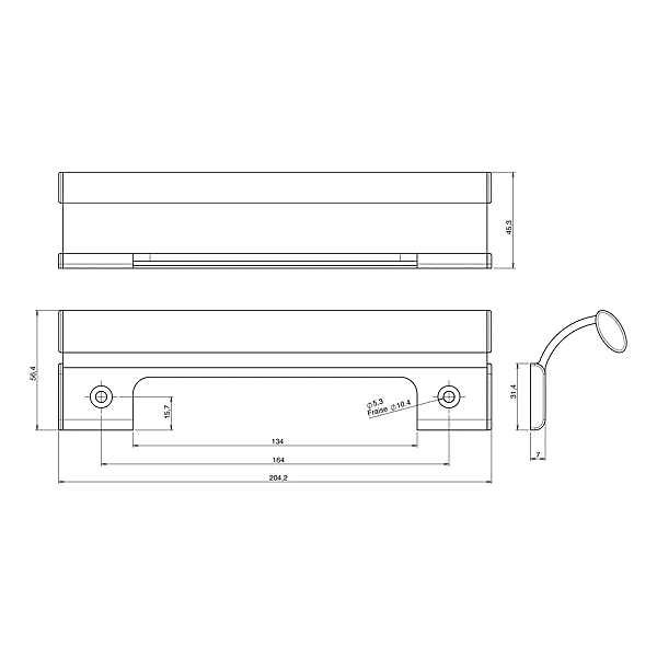 Poignée de tirage pour coulissant Silène DS7247 photo du produit visuel_1 2XL