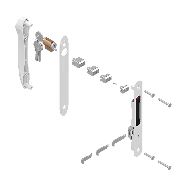 Poignée double pour coulissant Silène "Rénovation" photo du produit visuel_1 2XL