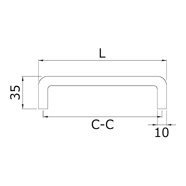 Poignée fil de meuble U-LINE photo du produit visuel_1 2XL