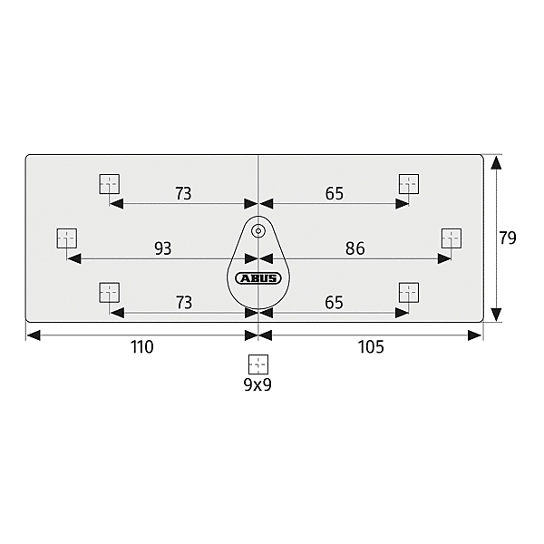 Porte-cadenas universel avec cadenas intégré Diskus® Integral photo du produit visuel_1 2XL