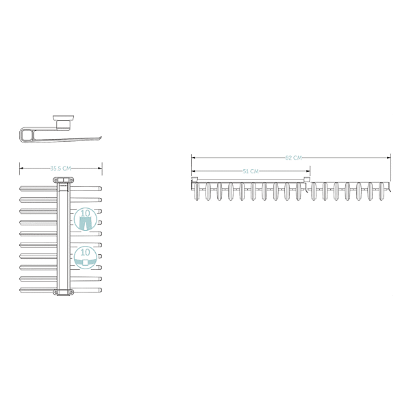 Porte pantalon coulissant photo du produit visuel_1 2XL