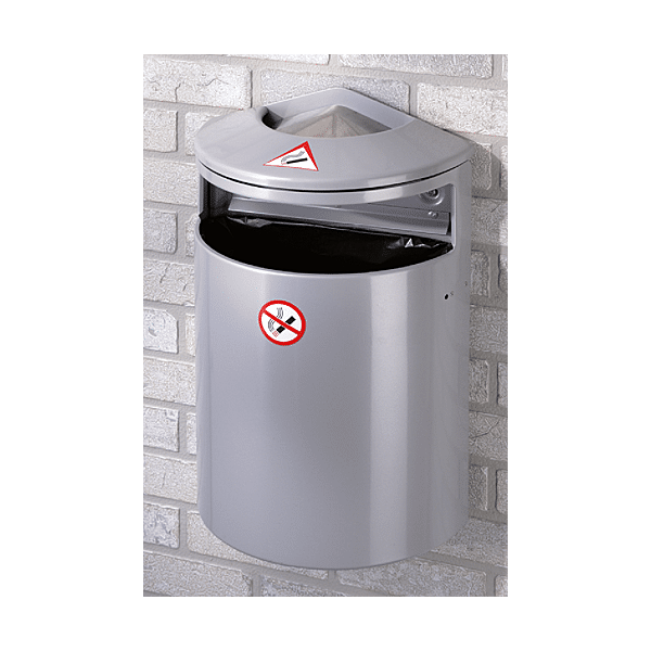 Poubelle murale avec cendrier photo du produit visuel_1 2XL