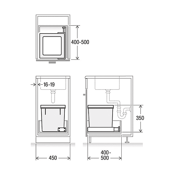 Poubelle X-Line photo du produit visuel_1 2XL