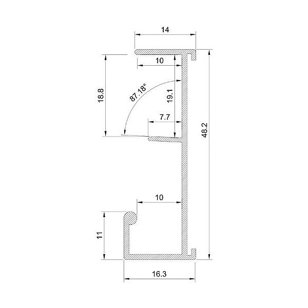 Profil à clipser sur tablette photo du produit visuel_1 2XL