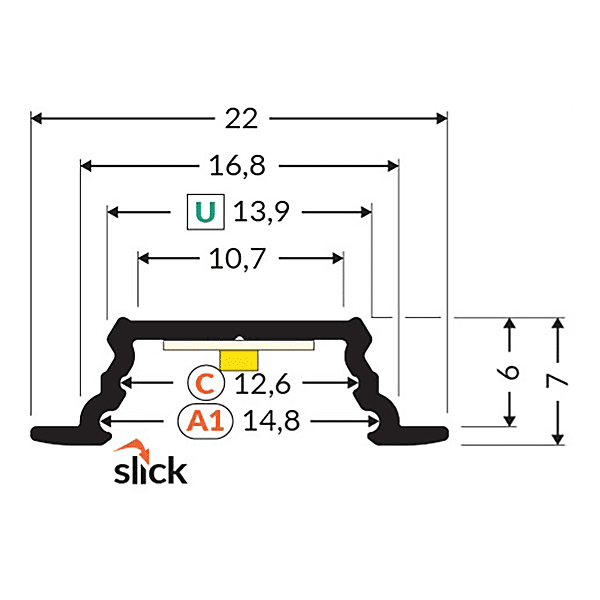 Profil + diffuseur chant droit GROOVE 10 photo du produit visuel_1 2XL