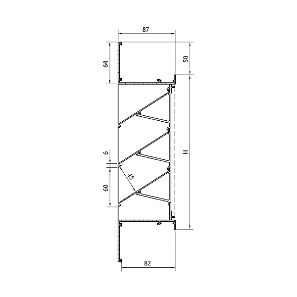 Profil pour grille à assembler 480 photo du produit visuel_1 2XL