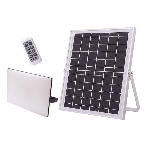 Projecteur LED extra-plat 20W, 1300 lm avec panneau solaire et télécommande IP65 photo du produit visuel_1 2XL