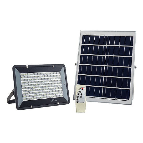 Projecteur LED panneau solaire déporté photo du produit visuel_1 2XL