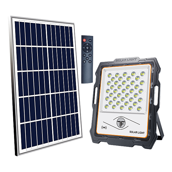 Projecteur LED panneau solaire avec détecteur de mouvement photo du produit visuel_1 2XL