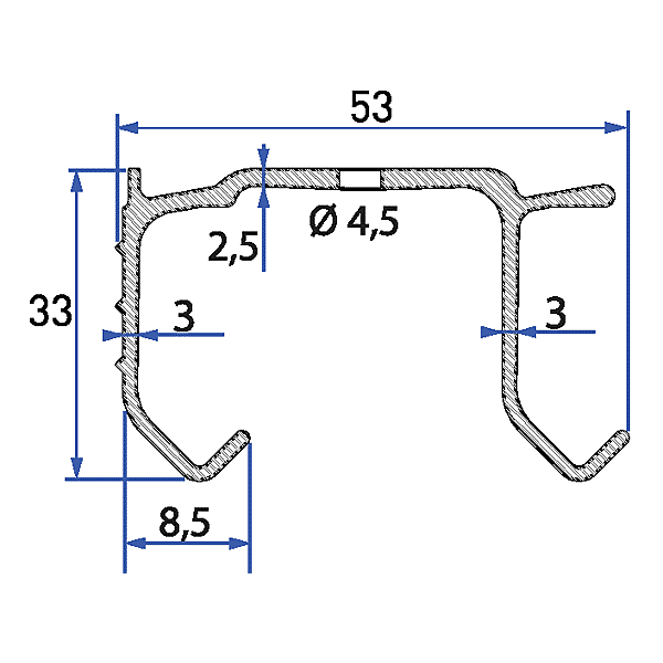 Rail double 38 photo du produit visuel_1 2XL