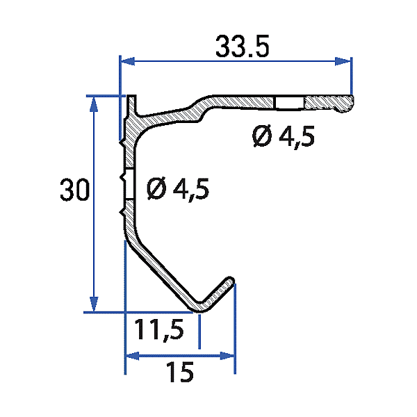 Rail simple 19 photo du produit visuel_1 2XL