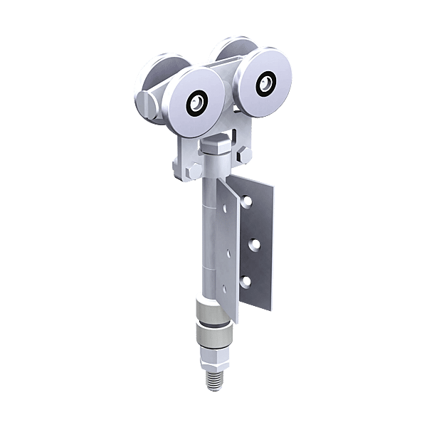 Roulette double intermédiaire sur monture charnière photo du produit visuel_1 2XL