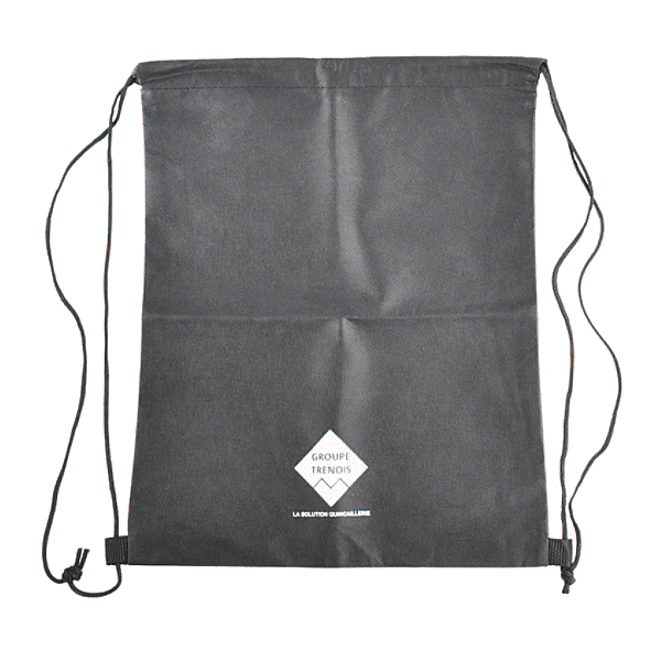 Sac avec cordons noir photo du produit visuel_1 2XL