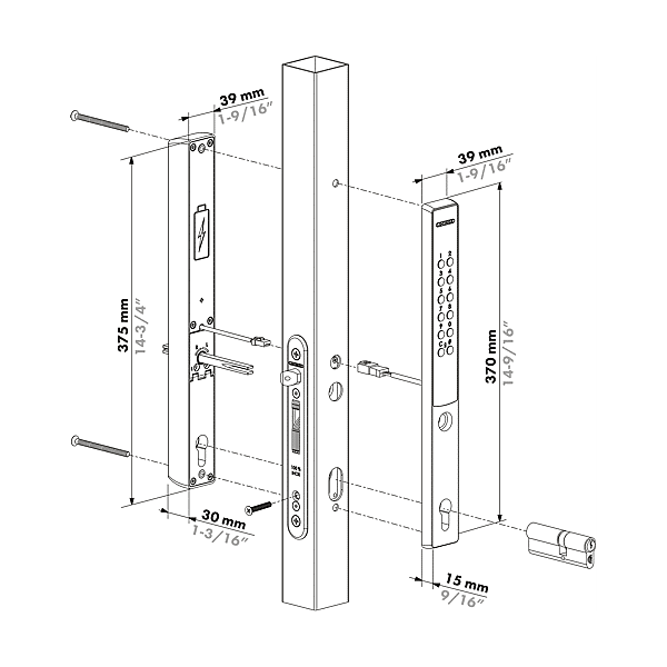 Serrure à code électronique Vera photo du produit visuel_1 2XL