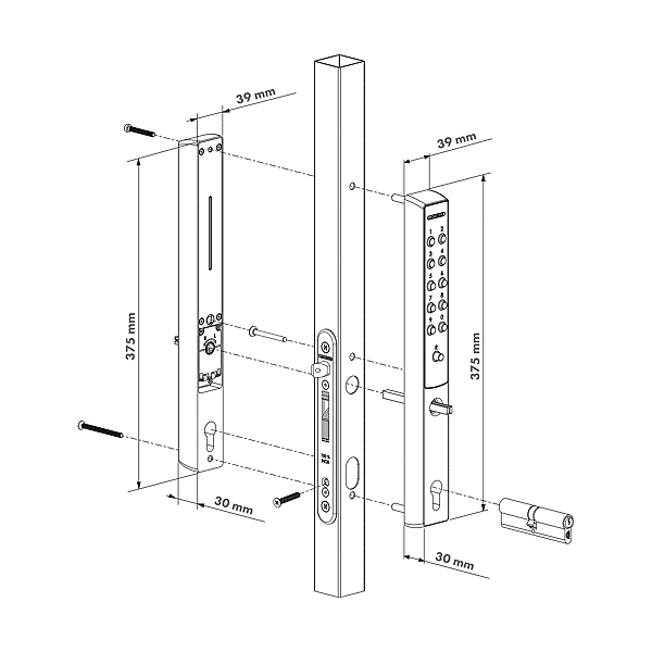 Serrure à code mécanique Vita photo du produit visuel_1 2XL