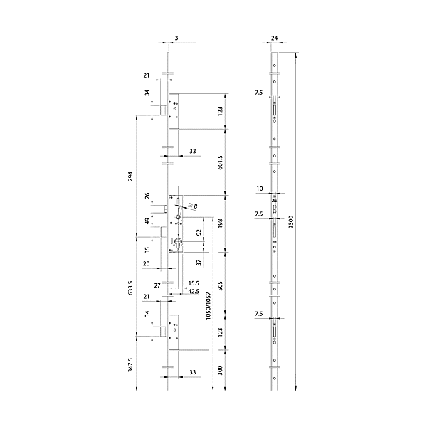 Serrure à encastrer multipoints Performa TP photo du produit visuel_1 2XL