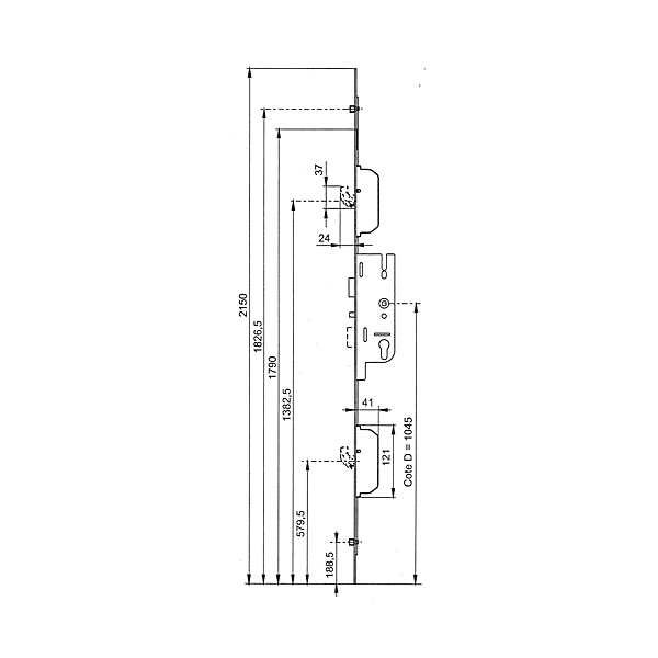 Serrure à encastrer multipoints GU-Fercomatic SH/R photo du produit visuel_1 2XL