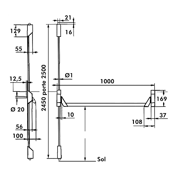 Serrure anti-panique 6700 Premium photo du produit visuel_1 2XL