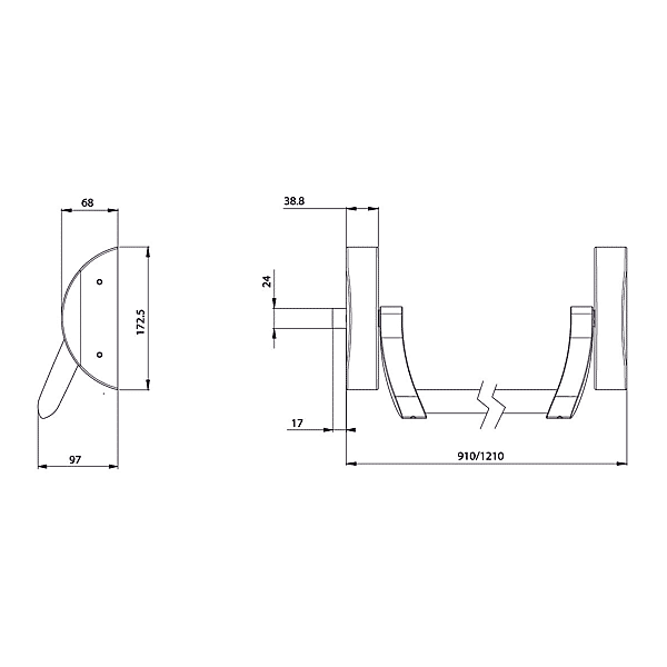 Serrure anti-panique Bar One photo du produit visuel_1 2XL