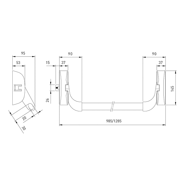 Serrure anti-panique Idea Barre photo du produit visuel_1 2XL