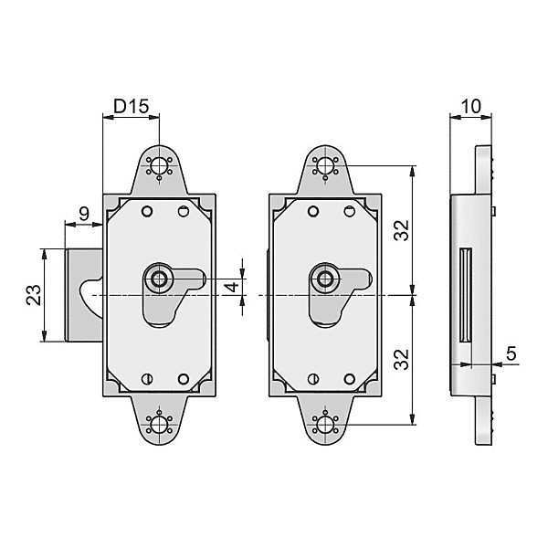 Serrure en applique 135300151 photo du produit visuel_1 2XL