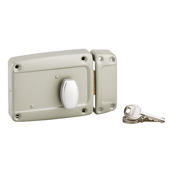 Serrure en applique monopoint à bouton poussoir pour porte de garage photo du produit visuel_1 2XL