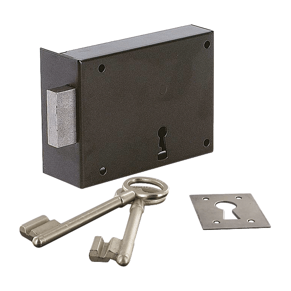 Serrure en applique monopoint de porte de cave ou de placard M103 photo du produit visuel_1 2XL