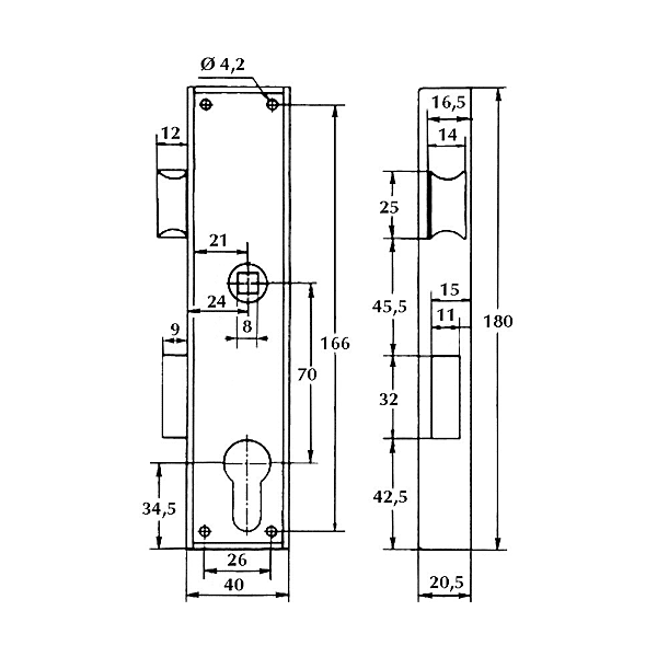 Serrure en applique monopoint n° 11 photo du produit visuel_1 2XL