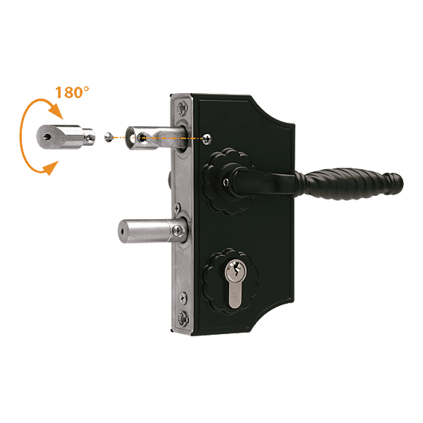 Serrure en applique monopoint pour portail battant LAKY 40 photo du produit visuel_1 2XL
