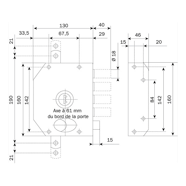Serrure en applique multipoints Perfecta photo du produit visuel_1 2XL