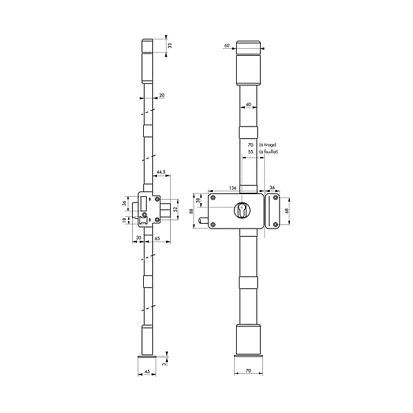 Serrure en applique multipoints Horga photo du produit visuel_1 2XL