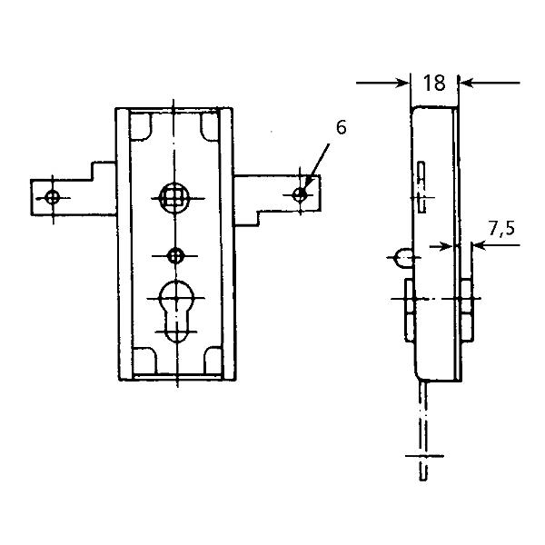 Serrure en applique multipoints 1.656.0000.010 photo du produit visuel_1 2XL