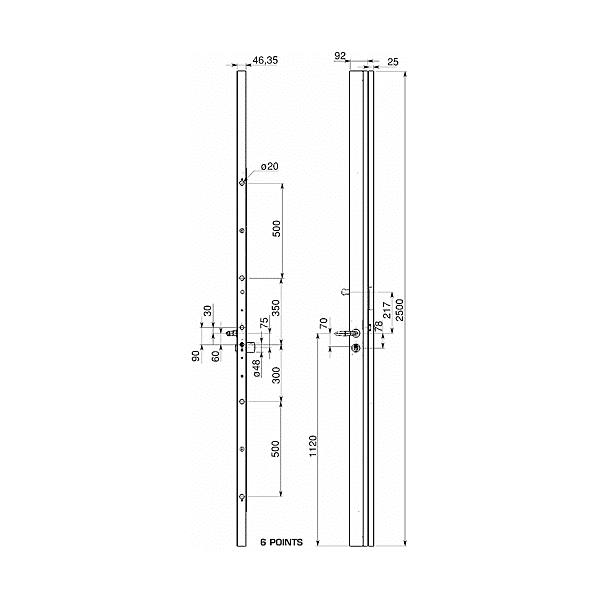 Serrure en applique multipoints Exclusive 63 photo du produit visuel_1 2XL