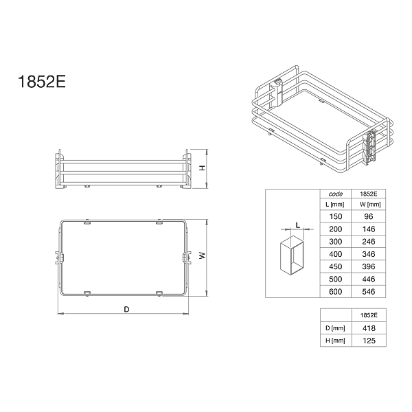 Set de 2 paniers pour colonne extractible photo du produit visuel_1 2XL