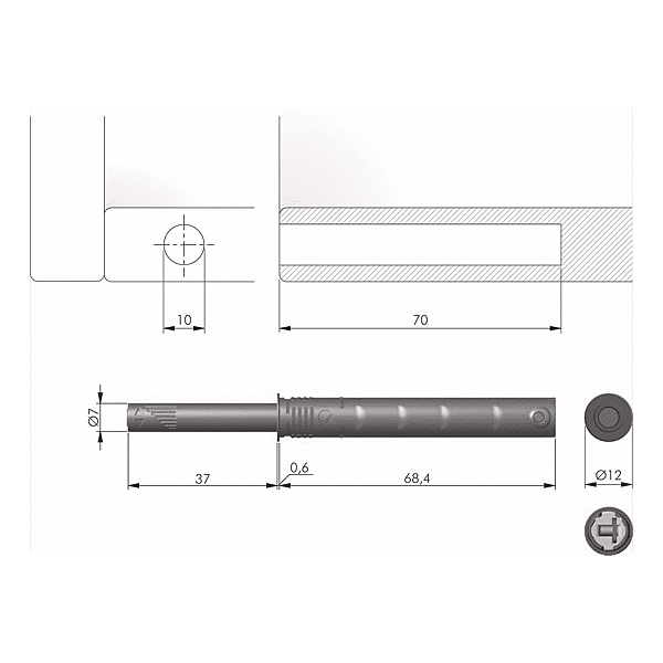 Set piston push-to-open Kpush TECH photo du produit visuel_1 2XL