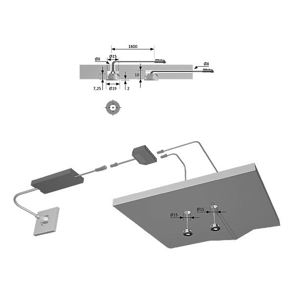 Spot à encastrer MiniSpot 15 photo du produit visuel_1 2XL