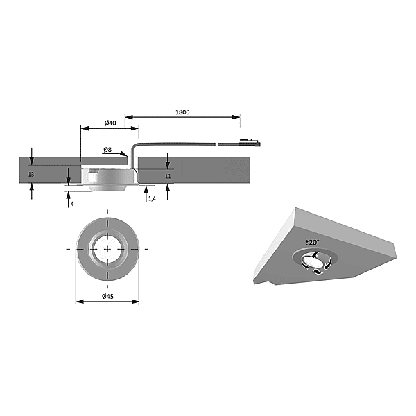 Spot à orbite orientable MoveSpot 40 photo du produit visuel_1 2XL